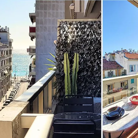 Nestor&jeeves - La Nissarde Terrasse - Center Apartamento Niza